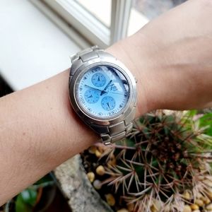 Classic Frondini Quartz Blue & Silver Watch